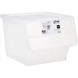 5five simply smart 5five - durchsichtige plastikbox mit frontöffnung 34l
