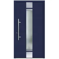 KNOCK Flügelüberdeckende Kunstoff-Haustür »Terra«, stahlblau