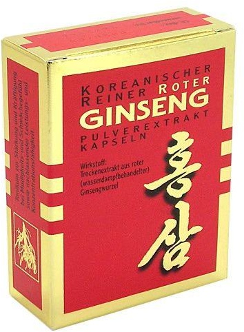 Koreanisch Rein Rot Gins Pulverextrakt Kapseln 30 ST