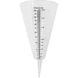 Regenmesser konisch Regenmesser - Kunststoff Transparent Messbecher für Outdoor Garten 50 Millimeter