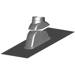Kermi x-well Universal-Dachpfanne NW 125 für Dachhaube, schwarz