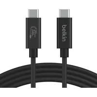 Belkin USB4 Kabel USB-C/USB-C 2m 240W, 20Gbit/s, sw. INZ004bt2MBK USB 4.0), USB C Schwarz