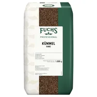Fuchs Professional - Kümmel ganz | Ungemahlen, zum Würzen von Bratkartoffeln oder Krautgerichten | Profi-Qualität für Großverbraucher und Gastronomie | 1 kg im recyclebaren Beutel