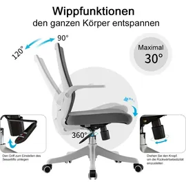 SIHOO Moderner ergonomischer Bürostuhl Schwarz