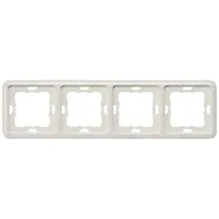 Siemens DELTA profil Rahmen 4-Fach, titanweiß 5TG1814