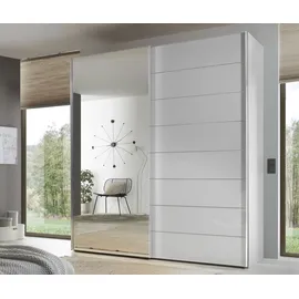 STAUD Schwebetürenschrank Sonate Como mit Spiegel 167 x 240 x 68 cm Weiß