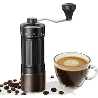 Handliche Mini-kaffeemühle Mit 40 Einstellmöglichkeiten, Tragbare Kaffeemühle, 30 G Fassungsvermögen, Kaffeemühle Mit Kegelmahlwerk Und Kurbel, Geeignet Für Reisen, Camping, Büro, Espresso, Filterkaff