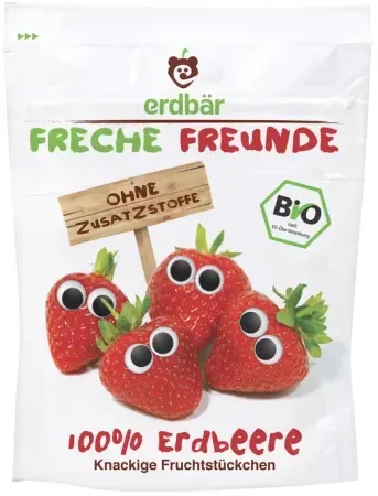 erdbär Freche Freunde Fruchtchips Erdbeere bio