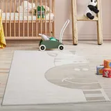 Carpet City Kinderteppich »MARA715«, rechteckig, Kinderzimmer Teppich Tiere Beige Spielzimmer, beige