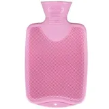 Fashy Wärmflasche Doppellamelle, 0,8 Liter, rosa
