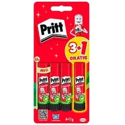 3 + 1 GRATIS: 3 Pritt Klebestifte 3x 11,0 g + GRATIS Klebestift 11,0 g