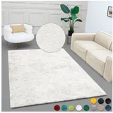 Bruno Banani Teppich Dana Teppich, besonders weich und kuschelig, Kundenliebling, rechteckig, Höhe: 30 mm, uni, Mikrofaser Teppiche, Wohnzimmer, Schlafzimmer, Esszimmer weiß rechteckig | 40 cm x 60 cm x 30 mm