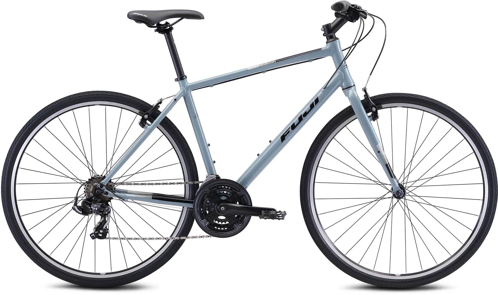 FUJI Bikes Fitnessbike »Absolute 2.1«, 21 Gang, Shimano, Tourney Schaltwerk, Kettenschaltung, für Herren, Kettenschaltung FUJI Bikes grau + grau 58 cm