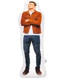 Ferocity Personalisiertes 3D Person Menschenform Kissen FOTOGESCHENK mit eigenem Foto Foto-Kissen mit Deinem Foto Bedrucken Zum Jahrestag, Geburtstag, Valentinstag (mit Füllung) 3D Körper [091]