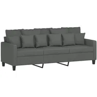 VidaXL 3-Sitzer-Sofa Dunkelgrau 180 cm Stoff