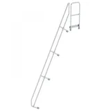 MUNK zweiter Handlauf für Treppe mit Plattform 60° 15 Stufen