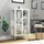 VCM Standvitrine Floka 60 x 35 x 110 cm Weiß