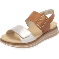 REMONTE Damen D1J53 Riemchensandalen, Braun, 38 EU