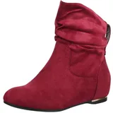 Elara Damen Stiefeletten Boots Keilabsatz Chunkyrayan C270 Bordeauxrot-40 - 40 EU