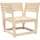 vidaXL Gartenstuhl 31 x 69 x 20 cm braun
