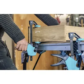 WOLFCRAFT Einhandzwinge Metall 150 mm blau