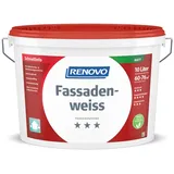 Renovo Fassadenfarbe weiß matt 10 l