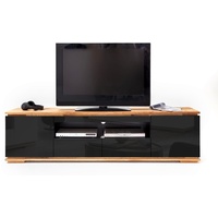 MCA Furniture TV-Lowboard 202 cm schwarz/Asteiche