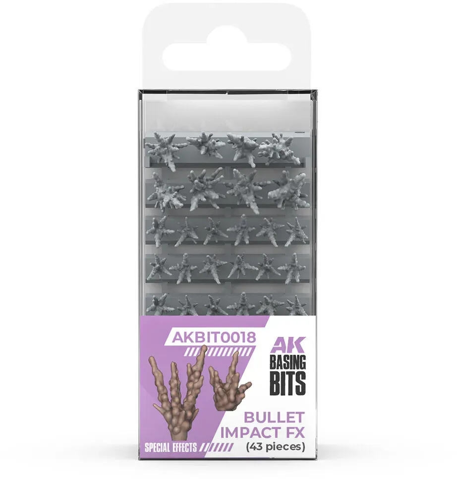 AK Bullet Impact Fx - Basing Bits (43 Teile)