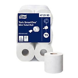Tork Advanced mini Smartone Toilettenpapier T9 2-lagig 472193 12 Rollen à 620 Blatt