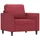 vidaXL Sessel Weinrot 60 cm Kunstleder