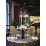 Polsterstuhl STRESSLESS "Laurel", braun (taupe paloma, eiche natur), B:58cm H:92cm T:59cm, Leder PALOMA: PALOMA ist ein durchgefärbtes Semianilin-Möbelleder mit natürlicher Narbung., Stühle, Polsterstuhl, Low Back mit Armlehne, Größe L, mit abgerundeten Beinen in Eiche natur