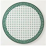 Marrakesch Orient & Mediterran Interior Esstischplatte 120 cm Grün/Weiß