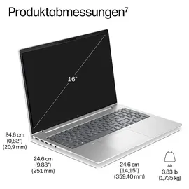 HP EliteBook 6 G2i 16'' Intel Core Ultra 5 335 32 GB RAM 512 GB SSD 5G Win11 Pro Silber E02G4ET