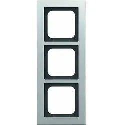 Busch-Jaeger Rahmen, 3f, titan, matt, Metall, geeignet für Geräteeinbaukanal, geeignet für Unterputz-Installation, Aluminium