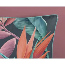 DESCANSO Chloe Blumen Mehrfarbig 135 x 200 cm + 80 x 80 cm
