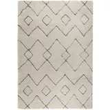 FLAIR RUGS Hochflor-Teppich FLAIR RUGS "Imari" Teppiche Gr. B: 200cm, 30mm, L: 290cm, beige (cream/grau) Berber Optik, Boho, Rauten Muster