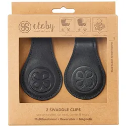 Cloby Leather Clips - Magnetische Clips für Sonnenverdeck, Cloby Farben: Beige/Grey