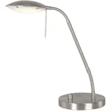 Steinhauer LED-Schreibtischleuchte Eloi, dimmbar stahl