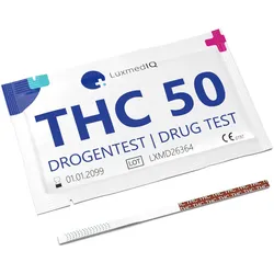 LuxmedIQ Drogenschnelltest für Cannabis THC - Urin Drogentest Haschisch Marihuana Cutoff 50 ng/mL 15 St