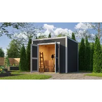 Weka Gartenhaus Batu 1,5) dunkelgrau