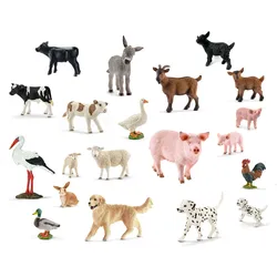 Schleich - Tierfiguren - Bauernhof-Set mit 20 Tieren Sammelfiguren Spielfiguren