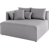 andas Ottomane »Nöre«, kurzes Lounge-Modul - zum Zusammenstellen, Breite 138 cm, Tiefe 128 cm grau