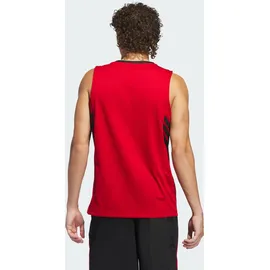 adidas Basketball Legends Tanktop schwarz|rot 2XL