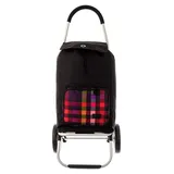 Franky Einkaufsroller ER1 Multicolor Check Schwarz