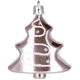 SPRINGOS Weihnachtskugeln 77 Stück, Rosa, bruchsicher, Baumschmuck, Weihnachten, Weihnachtsbaum-arrangement, Stilvoll