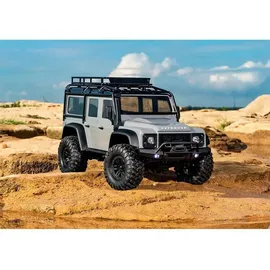 TRAXXAS RC-Auto Land Rover Defender 1:18 4WD RTR silber (TRX-4M)