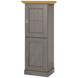 maison bleue Vitrine  Florian , grau , Maße (cm): B: 65,7 H: 163,5 T: 48.0