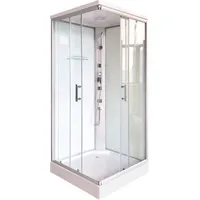 Sanotechnik Komplettdusche One, BxT: 80x80 cm, Sicherheitsglas, Höhe: 215cm weiß