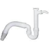 Sanit Eisenberg Sanit - Rohrgeruchverschluss G1 1/2x40/50 flexibel Schlauch und Geräteanschluss
