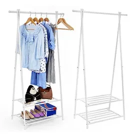 Songmics HSR05W Kleiderständer 155 x 87 x 0 cm weiß